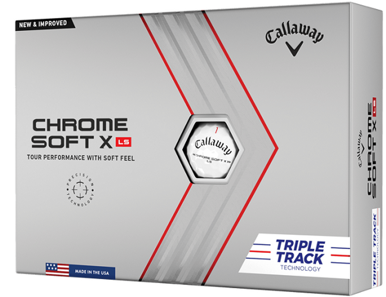 Callaway Chrome Soft X LS Triple Track Golf Balls | RockBottomGolf.com